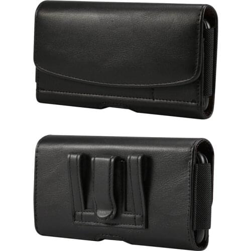 Universal Mobile Phone Waist Bag 4.7~6.9'' for iPhone Samsung Xiaomi Huawei Leather Phone Case Holster Belt Clip Phone Cover