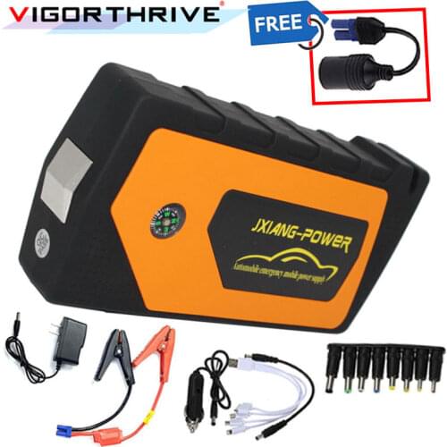 Power Bank Multi-Function Car Jump Starter Battery Booster 12V Emergency Starting Device Car Charger For Car Output Portable
