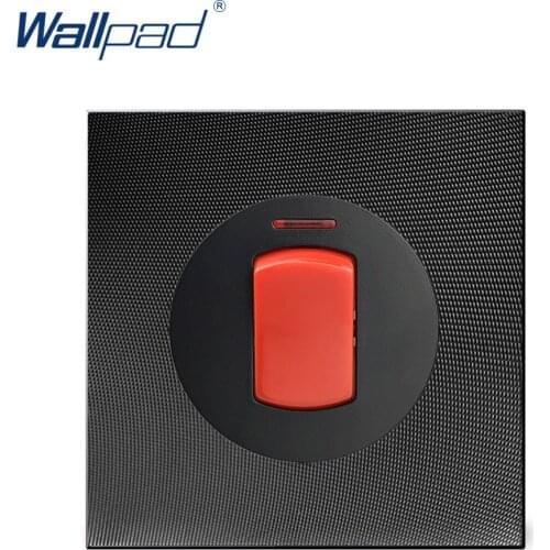 Wallpad 45A Cooker Switch Wall Light Switch With LED Indicator Aluminum Metal Panel