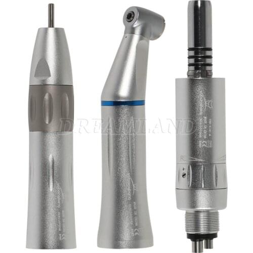 Yabangbang E-type Dental Slow Low Speed Handpiece Contra Angle 4-Hole Tie-in Motor Inner Water Spray WY4 Nose Kit