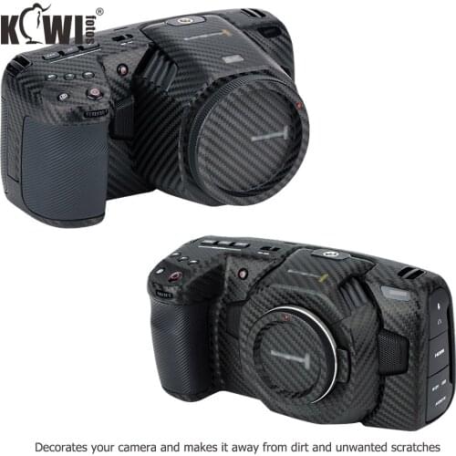 Anti-Scratch Camera Cover Protector Skin For Blackmagic Design Pocket Cinema Camera 4K/6K (BMPCC4K/6K) 3M Sticker Matrix Black