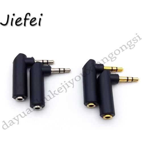 10pcs Nickel plated or gold plated 1/8 3.5mm 3 pole female to 3.5mm 3 pole male jake plug stereo connector