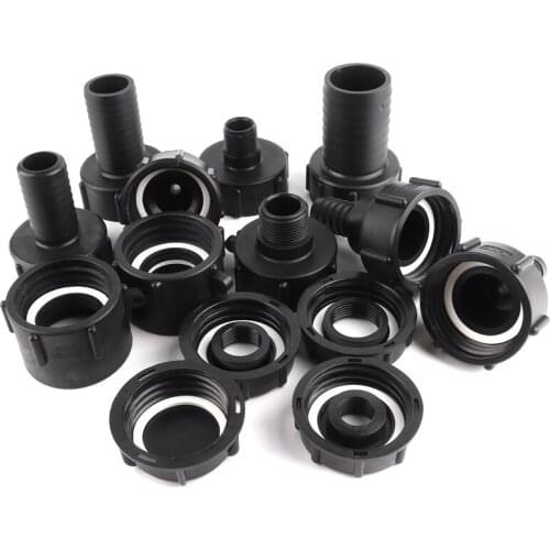 2" IBC Ton Barrel Connector Threaded Tank Adapter Plastic Soft Hose Adapter Fittings Garden Watering Hose Connectors Accessories