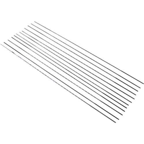 20Pcs Carbon Steel 130mm Scroll Saw Blades Spiral Teeth 1#(0.6mm) 2#(0.63mm) Wood Saw Blades Metal Wood Plastic Tool for Carving