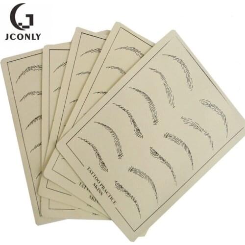 5/10pcs Eyebrow Tattoo Practice Skin 20x15cm Fake Practice Skin For Eyebrow Eye Permanent Makeup Practice Skin Accessories