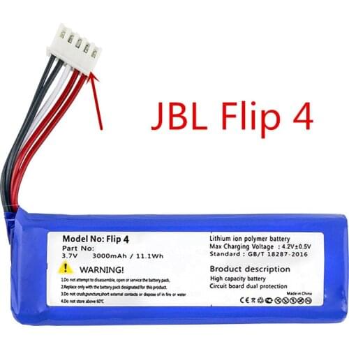 New replacement GSP872693 01 3.7v 3000mah battery for JBL Flip 4 /Flip 4 Special Edition battery