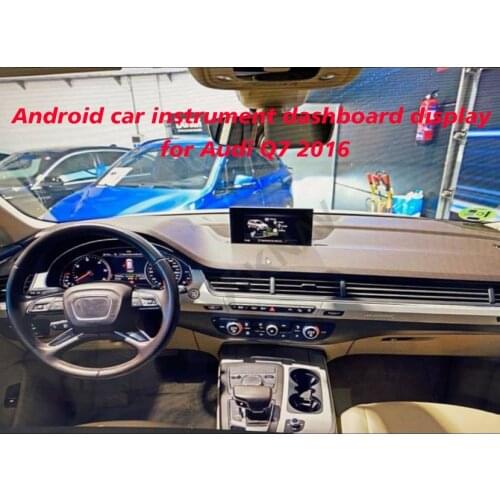 Android car instrument dashboard display for Audi Q7 2016 copilot multimedia display screen