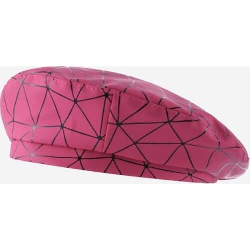 Laser Plaid Women Beret 2021 Autumn Winter Vintage Cap Octagonal Cap Hats Stylish Artist Painter Newsboy Beret Hats