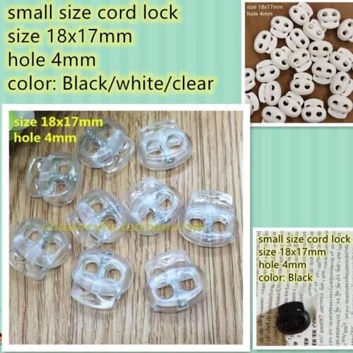 Free Shipping 30 pcs/lot Pig nose type 2 holes cord lock spring string stopper cord stopper garment bag wallet accessory