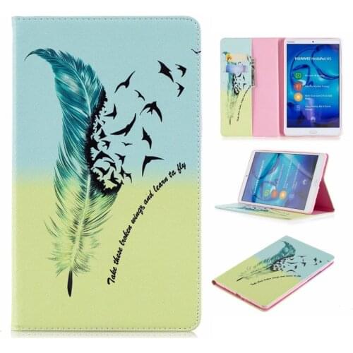 Cartoon Coque for Huawei MediaPad M5 8.4 SHT-AL09 SHT-W09 Case Smart Panda Elephant Card Slot PU Cover for Huawei M5 8.4 Case