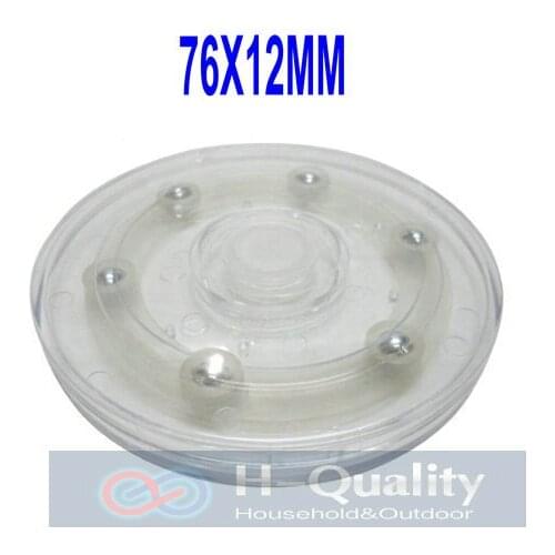 Smooth Quite Durable 76X12MM Acrylic Displayer Manual 360 Degree Swivel Display Stand Rack With Transparent Base Holding 10KGS