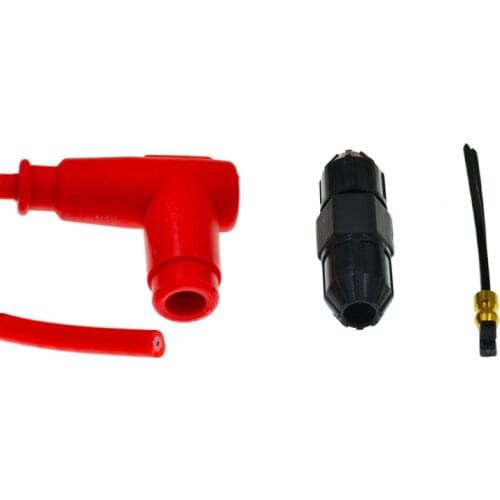 Spark Plug Iridium Power Cable Wires Universal Motorcycle Ignition Line Cable Scooter Engine Starting Cable A5KD