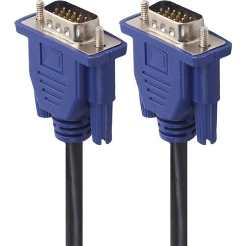 1.5m/3m/5m VGA Cable 15 Pin Male to Male Extension Converter VGA Cable Cord Copper Core Cable For Computer Monitor Projector