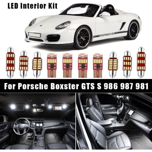 Canbus LED Interior Bulbs For Porsche Boxster GTS S 986 987 981 1996-2016 Vehicle Dome Map License Plate Lamp Car Accessories