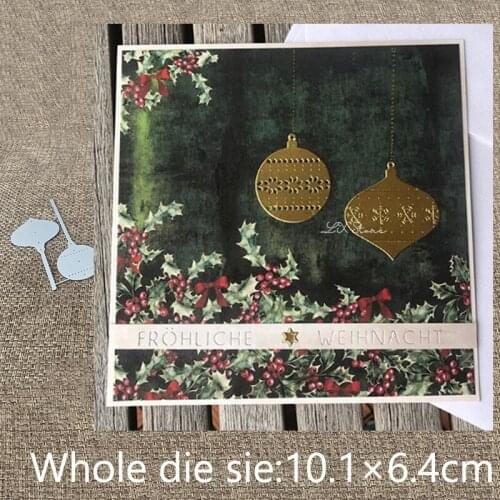 XLDesign Craft Metal Cutting Die stencil mold 2pcs bells decoration scrapbook Album Paper Card Craft Embossing die cuts