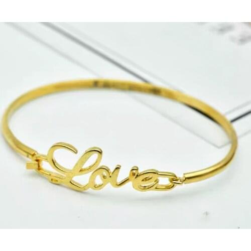 Stainless steel custom name bracelet personality with diamond bracelet for women and men simple fashion jewelry couple best gift