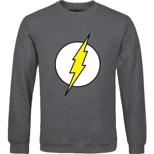 Men High Quality long Sleeve Sweatshirts pullovers 2020 New spring Autumn handsome clothing The Big Bang Theory Flash tracksuits