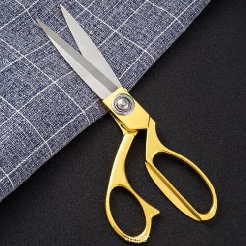 Cutting Scissors Textile denim Cutter Gold Sewing Cut Dressmaking Tailor Shear Scissors Leather Craft Fabric Upholstery Tool