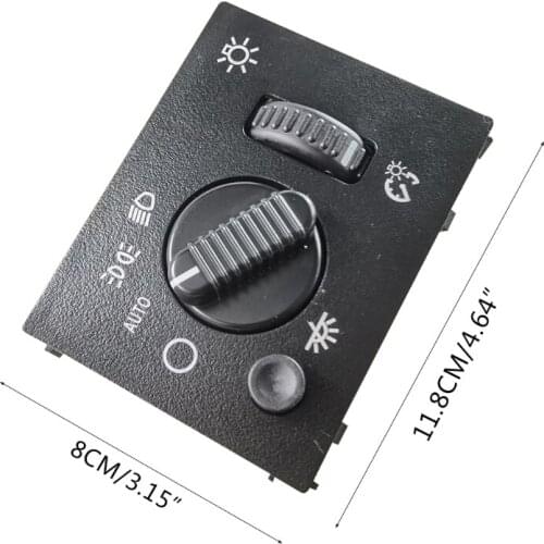 X7AE Headlight Switch Compatible with Cadillac-GMC Hummer 19381535 15194803 Headlamp Fog Light Dimmer Button Durable Parts