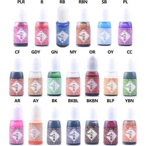 UV Resin Pigment DIY Epoxy Resin Crafts 20 Colors High Concentration Colorant Jewelry Making Ink Painting Effect Findings Tools