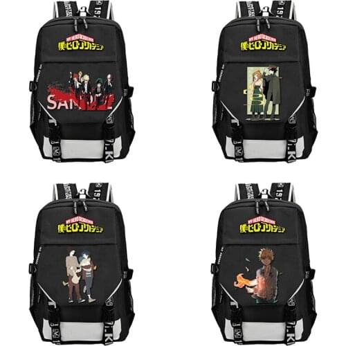 My Boku No Hero Academia USB Charging Backpack Laptop Shoulder School Bag Satchel Knapsack Waterproof Travel Rucksack Teenager