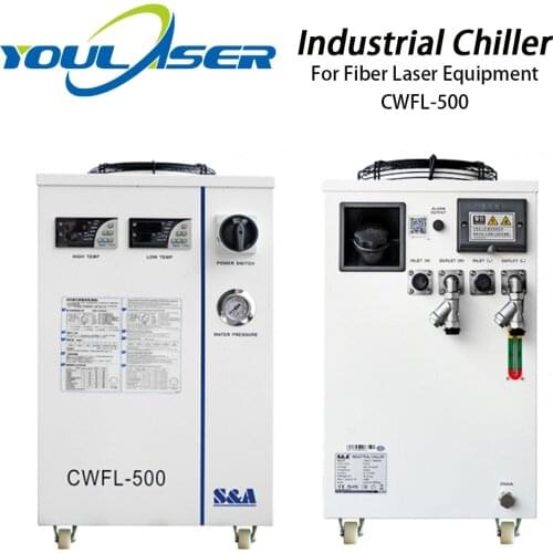 S&A CWFL-500AN & 500BN & 500DN Industry Air Water Chiller for Fiber Laser Engraving Cutting Machine