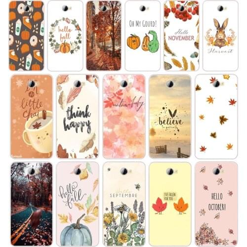 62Pumpkin happy Silicone TPU Cover Phone Case On Case For Huawei Y3 II Y5 II Nova 5T GR3 P40 Lite E Case Soft