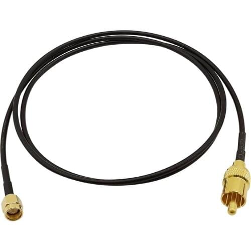 1Pcs RG174 RF Coaxial Pigtail TV Antenna Cable SMA Male to RCA Male Plug Connector 50 ohm 10CM, 15CM, 20CM, 30CM, 50CM, 1M