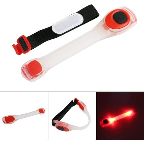 1PC LED Luminous Arm Strap Flashlight Night Safety Warning Light LED Bright Flash Lamp For Running Cycling Bike Jogging