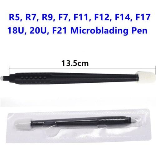 10pcs New Disposable Microblading Pen with Sponge High Quality Microblading Eyebrow Hand Tools for Permanent Makeup Eyebrows