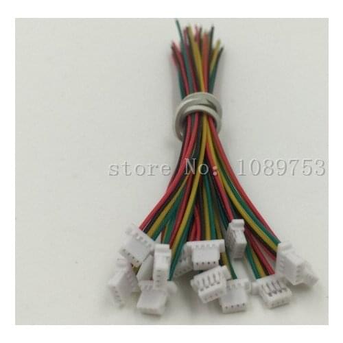 20Pcs 10cm/15cm/20cm Wire 1.0mm Pitch 4P Electronic Cable Single Header Connector