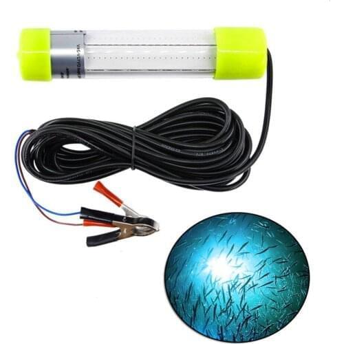 20W 30W 6M Cable COB AC/DC 12-24V Green White Deep Underwater LED Fishing Light Night Fishing Lures for Fishmen Attracting fish