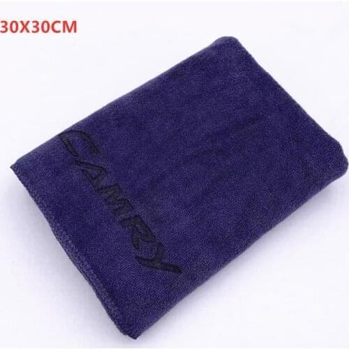 30x30 cm For Toyota Camry CHR Car Wash Microfiber Towel Car Cleaning Drying Cloth Hemming car styling car accessaries