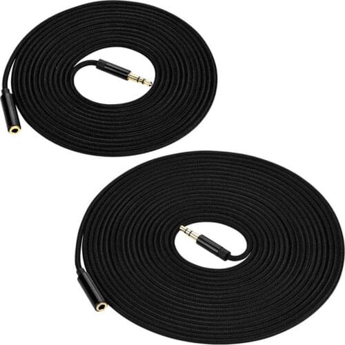 5m Stereo Extension Audio Cable 3.5mm Stereo Jack Male to Female For Computer/Notebook/Phone