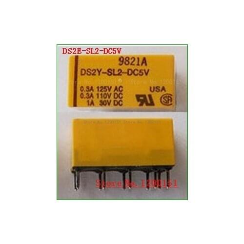 5pcs/lot DS2Y DS2Y-SL2-DC5V DC 5V DS2Y-SL2-DC12V DC 12V DS2Y-SL2-DC24V DC 24V relay DIP-10