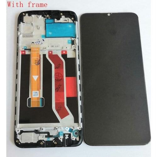 6.5" For Realme C3 RMX2027 lcd screen digitizer touch glass full set real me C3 lcd frame