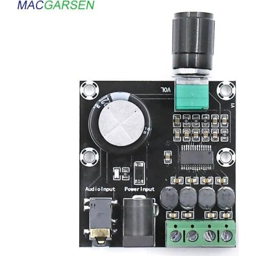 Car Audio Digital HD Power Amplifier Board 8-24V Dual Channel Stereo Audio Amplifier Module 30w5.5 Audio Input HD Audio Quality