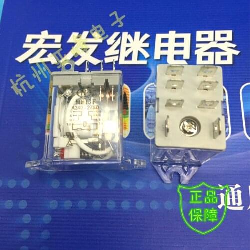 Free shipping lot(5pieces/lot)100%Original New HF HF13F-A240-2Z5D JQX-13F-A240-2Z5D 240VAC 8PINS 10A Power Relay