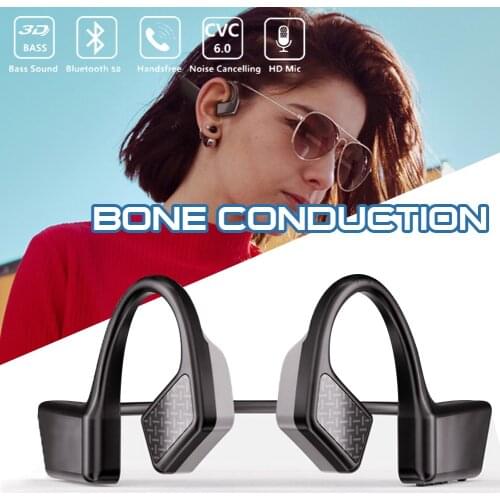 Open Ear Wireless Bone Conduction Earphones Lightweight Neckband Headset Sports Earphones