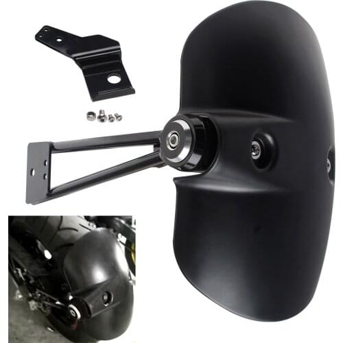 Motorcycle Black Mudguard Rear Matte Plate Splash Guard For YAMAHA XJ6 DESVIO F FZ6R 2009- 2017