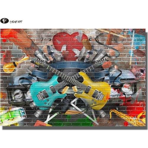 CHENFART Canvas Painting Charles Chaplin Portrait Posters and Prints Oil Picture for Living Room Home Decor