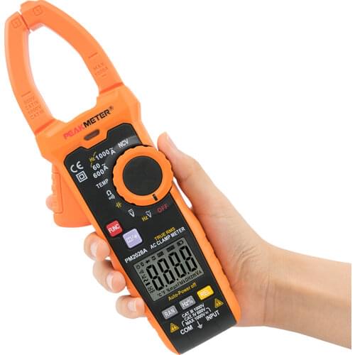 PEAKMETER PM2028A/B 6000 Counts Digital Clamp Multimeter NCV Hz Ohm Capacitance Temp Meter amper clamp