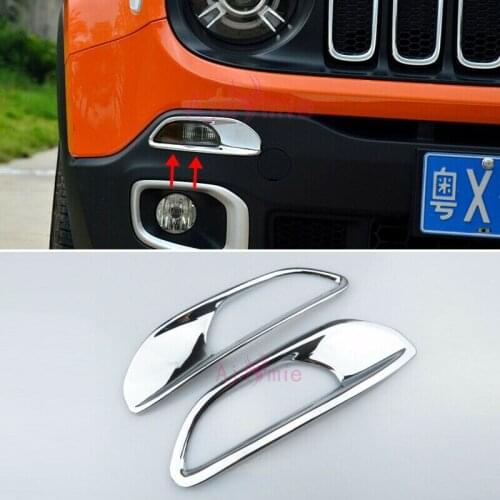 For Jeep Renegade 2016-2017 High quality Daylight Cover Lamp Frame Car Styling Accessories 2pcs