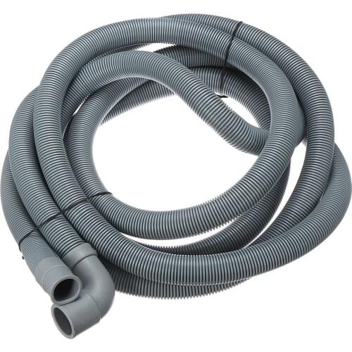 4M Wash Machine Dishwasher Drain Hose Outlet Water Pipe Flexible Extension 22mm With Bracket