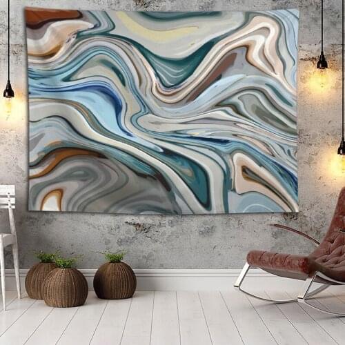 Custom Marble Tapestry Wall Boho Decoration Home Decor Psychedelic Wall Tapestry Abstract Carpet Wall Cloth Tapestries Wa