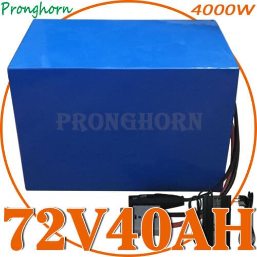Customized 72V 4000W 18650 Lithium ion Battery pack 72 Volt 40Ah Electric Rickshaw Battery For 3000W 2000W Pedicab Motor