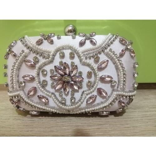 2020 female Velvet Beads Rhinestone Purse Clutches bags Handbags Evening bag Clutch wallet hand Bags Mini Shoulder Phone Bags