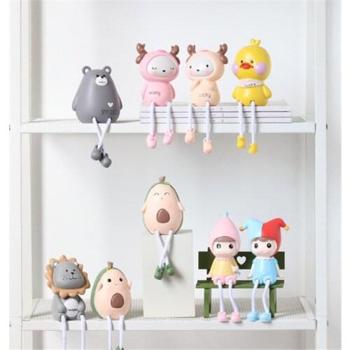 2pcs/set Nordic Creative Wall Hanging Foot Doll Resin Crafts Lovers Girls Gifts Hanging Leg Doll Elf Doll Figurines Home Decor