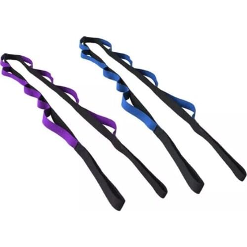 Hot Selling Yoga Belt Fitness Pailtes Stretch Straps Exercise Band With Multiple Grip Loops