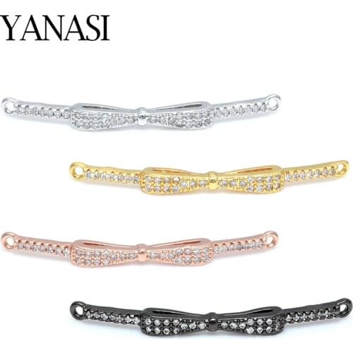Bow Accessories for Bracelets Jewelry Findings Diy Handmade Connectors For Women Girl Bracelet Gift Jewelry Making Wholesale